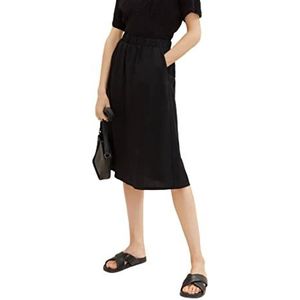 TOM TAILOR Dames 1036678 Midi Rock, 14482-Deep Black, 36, 14482 - Deep Black, 36