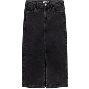 NAME IT meisjes jeansrok, Donkergrijs denim, 128