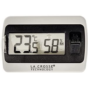 La Crosse Technology Ws7005 Kleine Thermometer, hygrometer, wit, 6 x 1,3 x 4 cm