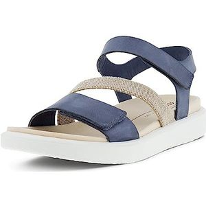 ECCO Flowt W, platte sandalen voor dames, blauw Misty, 35 EU