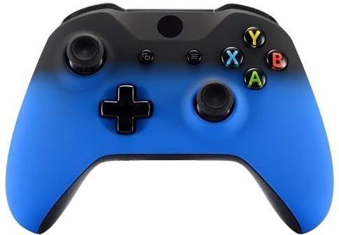 eXtremeRate - Schaduw Blauw - Voorplaat Cover - Soft Touch Behuizing Shell Case - Vervangingskit voor Xbox One X S Controller