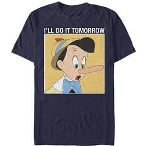 Disney Classics Pinocchio - Do It Tomorrow Unisex Crew neck T-Shirt Navy blue L