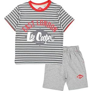 Lee Cooper Shorts-T-shirt-set, Grijs, 6 Jaren