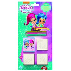 Multiprint - Blister 3 stempels voor kinderen Pop Unicorns, 100% Made in Italy, set met gepersonaliseerde kinderstempels, van hout en natuurlijk rubber, wasbare inkt, niet giftig, cadeau-idee, 3978