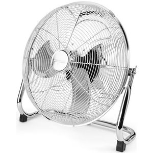 ProfiCare® Windmachine Ø 40 cm | Ventilator met verstelbare hoek | 3-standen staande ventilator | Stille metalen ventilator | Luchtkoeler | PC-VL 3065 WM Roestvrij staal