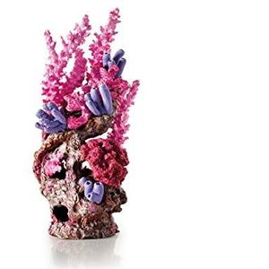 OASE biOrb koraalrif ornament - aquariumdecoratie in de vorm van een koraal, accessoire voor aquariumbekken, 360 graden model in rood
