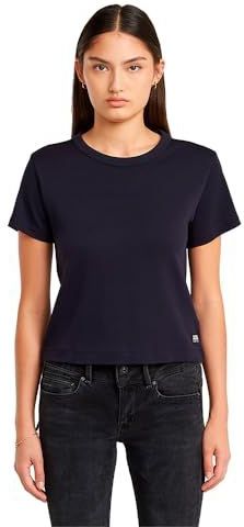 G-Star - D26423-C812-3873 - T-shirt - Marineblauw - Korte Mouwen - Biologisch Katoen