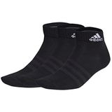 adidas Thin and Light 3 Pairs Enkelsokken, Black/White, M