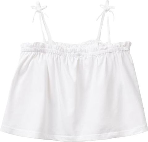 United Colors of Benetton Onderhemd voor meisjes en meisjes, Wit, 160