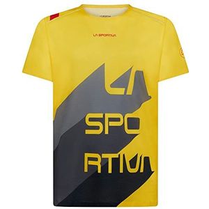 La Sportiva Stream T-Shirt M Yellow/Carbon