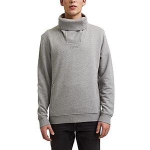 ESPRIT On The Move: Outdoor-sweatshirt met hoge kraag, medium grijs, M