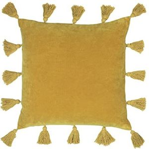 furn. Medina polyester gevuld kussen, oker, 45 x 45 cm