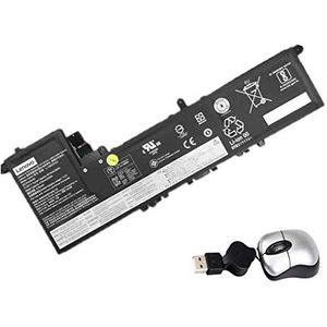 Amsahr Vervangende laptop batterij voor LEN L19M3PD3, Pro13 2020, S540 13ARE, S540-13, S540 13IML- Inclusief Mini Optical Mouse