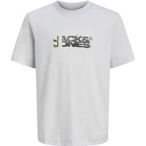JACK & JONES Heren Jcosago Logo Slub Tee Ss Crew Neck Mni, grijs (gray dawn), 104