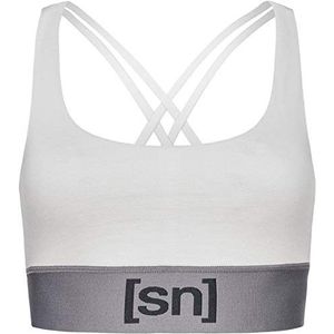 super.natural Dames sport-top, met merinowol, W MOTION TOP, maat: XS, kleur: lichtgrijs