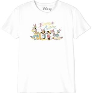 Disney Happy Easter Mickey Group BODMICKTS093 T-shirt voor jongens, wit, maat 08 jaar, Wit, 8 Jaren