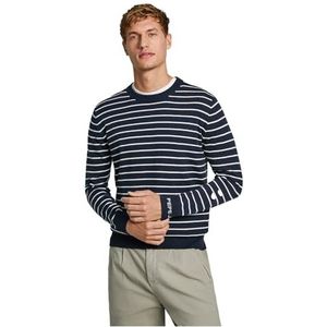 Pepe Jeans Trui 'NEW ANDRE'  donkerblauw / wit