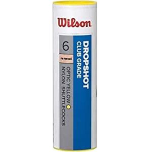 Wilson Dropshop Tube Shuttles, Geel, One Size, 6 Pack