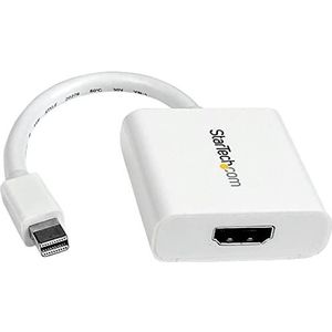 Startech.com Mini-DisplayPort naar HDMI-adapter- 1920 x 1200 - Wit Mini DisplayPort Adapter (mDP naar HDMI) Stekker/Bus - HDMI-converter - Monitoradapter - Dongle (MDP2HDW)