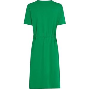 TOMMY HILFIGER Dames HILFIGER TEE JURK WW0WW45529, Groen, L, Groen (Radiant Green), L