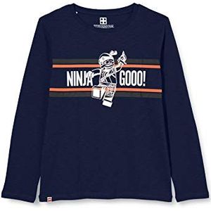 LEGO Ninjago T-shirt met lange mouwen voor jongens, 590 Dark Navy, 92 cm