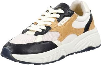 GANT - Sneakers Laag - Geel Zwart Wit - Imitatieleder - Profielzolen
