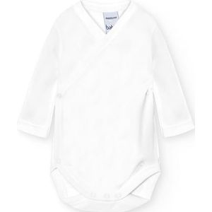 BABIDU Body met lange mouwen van 100% bamboe, voor pasgeborenen en premature baby's, zacht en hypoallergeen nachthemd, wit, normaal, uniseks baby, Wit, Regular