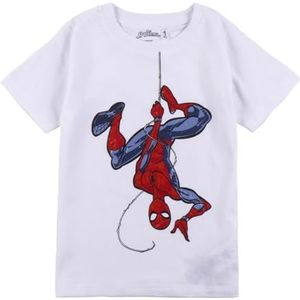 CERDÁ LIFE'S LITTLE MOMENTS Spiderman T-shirt voor kinderen, uniseks, Wit, 8 años