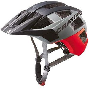 Cratoni Allset helm (MTB) mat, volwassenen, uniseks, rood/zwart (meerkleurig), S-M