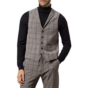 Pierre Cardin Vest Futureflex, geruit Gib, linnen, 48