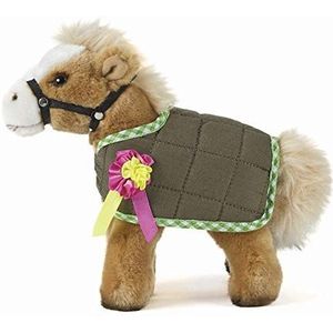 Living Nature Paard met jas, realistisch zacht knuffelpaard speelgoed, 19cm