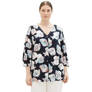 TOM TAILOR Damesblouse met patroon, 32413-tie Dye Flower Design, 50 NL