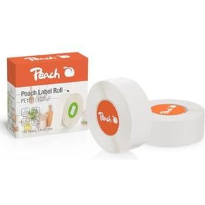 Peach Thermische labeltape wit | 14 x 40 mm | 180 etiketten per rol | PE101A