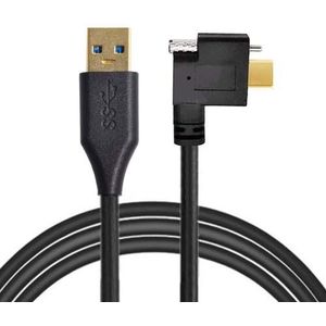 System-S USB 3.0 3 m kabel hoek type A stekker naar C stekker