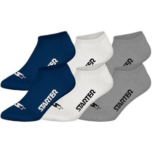 STARTER 6pk Sneaker Socks - NNY/WHT/MGR - 39/42