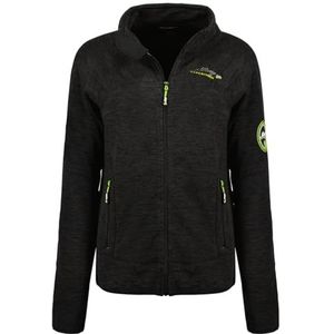 Geographical Norway Tyrell Lady - Dunne fleece voor dames, warm, ritssluiting, herfst, winter, lente, warm, dames, lange mouwen, kleding, bonttrui, zacht, comfortabel, Zwart, M