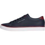 Tommy Hilfiger - Sneakers - Donkerblauw - Gerecycled Leer en Polyester