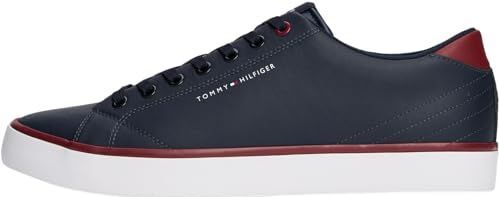 Tommy Hilfiger - Sneakers - Donkerblauw - Gerecycled Leer en Polyester