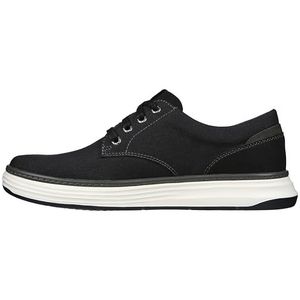 Skechers Heren Moreno Canvas Oxford Schoen, Zwart, 41 EU