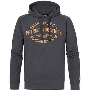 Petrol Industries Sweatshirt met capuchon voor heren, Metaal grijs, M