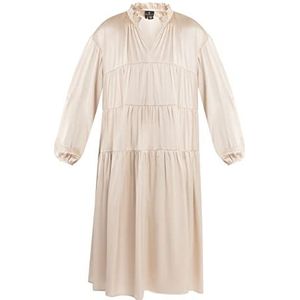 DreiMaster Brede midi-jurk voor dames Colina, beige-roze, XS