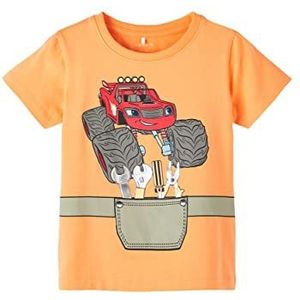 Bestseller A/S Jongens NMMMALAGA Blaze SS TOP VDE T-shirt, Mock Orange, 98, Mock Oranje, 98 cm