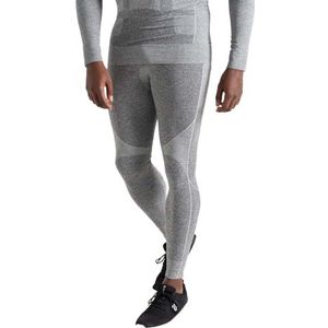 Dare2B Heren in The Zone III Baselayer Leggings met SeamSmart Technologie, Perfect voor Wintersport & Outdoor Houtskool Grijs Marl