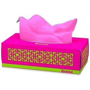 Renova Red Label Fuchsias gezichtsdoeken, 80 zakdoeken