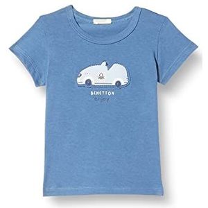 United Colors of Benetton T-shirt voor kinderen, blauw 37h, 68 cm