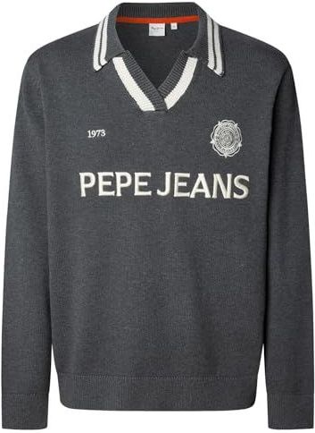 Pepe Jeans - Pablo - Trui - Donkergrijs / Wit