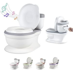 Potje Voor Baby's Met Geluid Voor Zindelijkheidstraining - Potty Training Seat - Baby- En Kinderpotje - Comfortabel, Antislip Met Spoelgeluid En Muziek - Plaspotje Wc Baby Toilet - Toddler Toilet Seat
