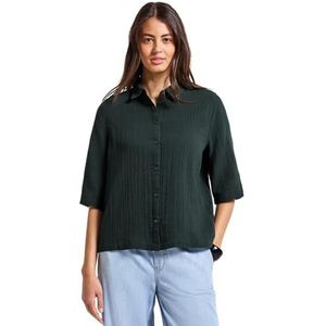 Street One Dames mousseline hemdblouse, groen (pijnboom), 36