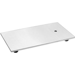 RSG Roestvrijstalen statiefplaat met schroefdraad M10, 4 verstelbare poten, 285 mm lengte, 142 mm breedte, 1900 g gewicht