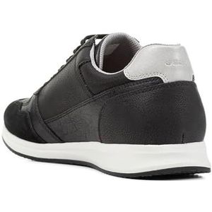 Geox U Avery B Sneakers voor heren, zwart, 43 EU, zwart, 43 EU